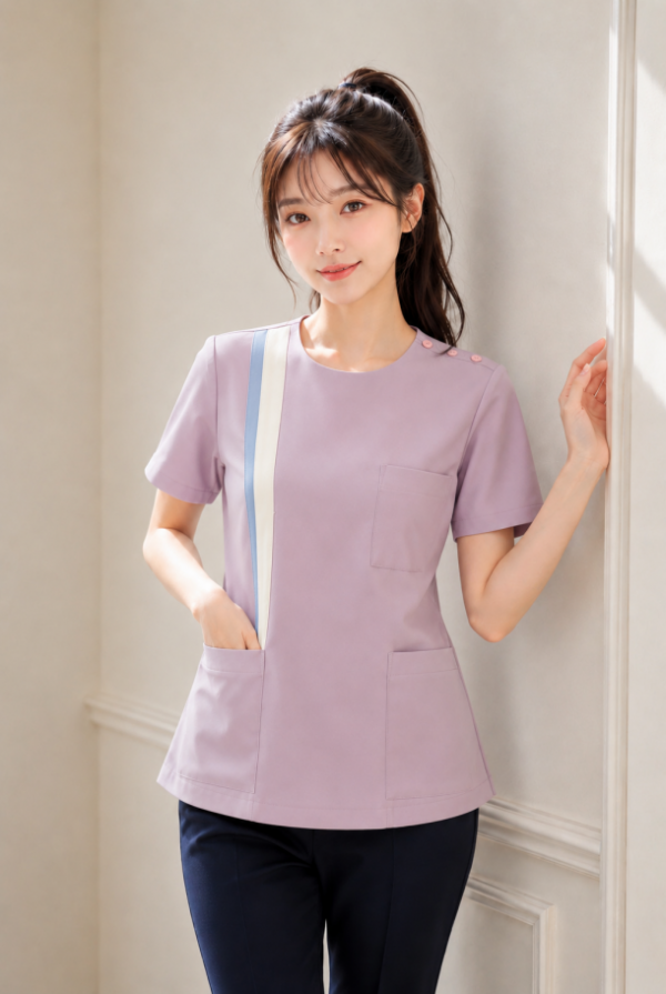 핑크 세로 배색