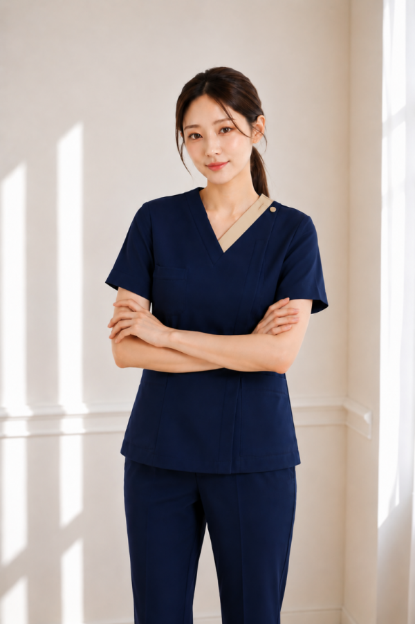 연베이지V넥