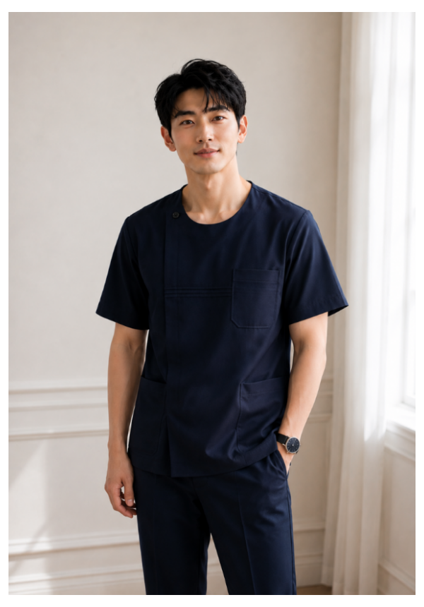 24네이비라운드옆지퍼