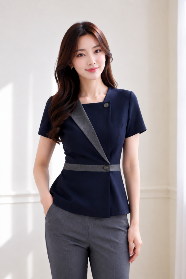 네이비후레쉬카라긴팔