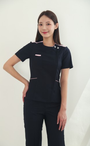 네이비어핑크숄더