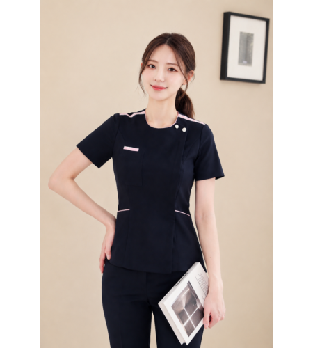 네이비어핑크숄더