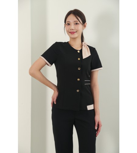 로맨틱블랙베이지리본