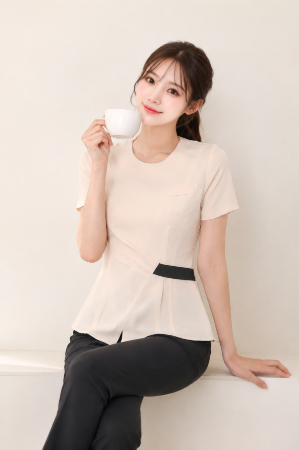 파스텔옐로우카키(원단 스판입니다 )