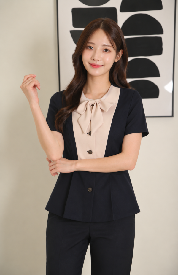 로렌베이지리본긴팔 (반팔로도 가능합니다)