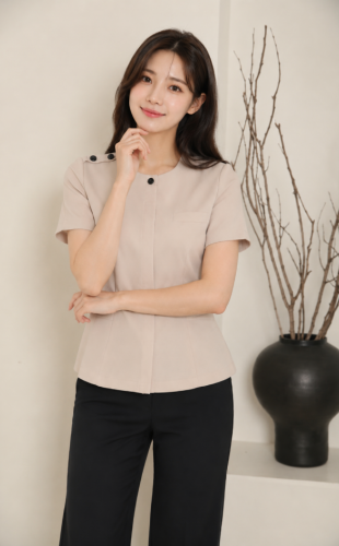 메리베이지반팔