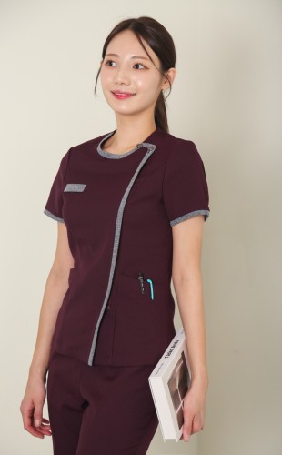 글라리스딥퍼플(고신축 스판원단으로 구김이 적습니다)