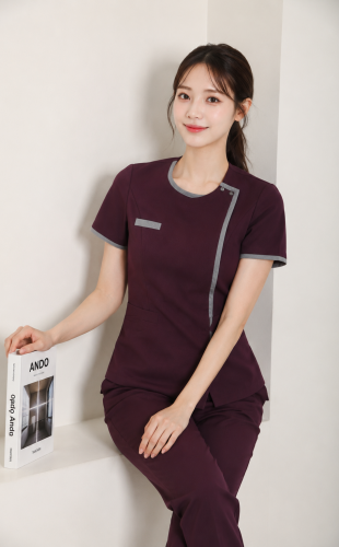 글라리스딥퍼플(고신축 스판원단으로 구김이 적습니다)