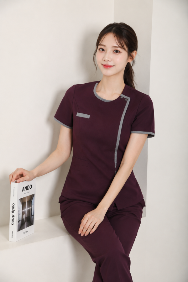 글라리스딥퍼플(고신축 스판원단으로 구김이 적습니다)