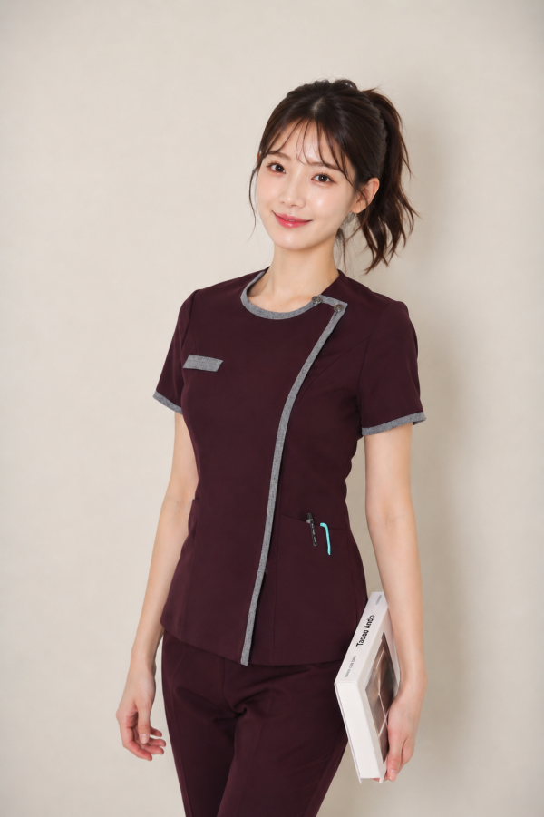 글라리스딥퍼플(고신축 스판원단으로 구김이 적습니다)